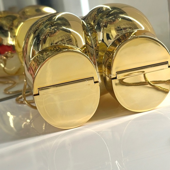 Mew Mews Acrylic Butt Bag in Gold - Picture 3 of 8